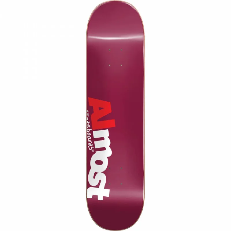 Almost Most Burgundy 8.0" Skateboard Deck