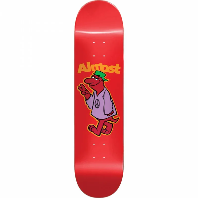 Almost Peace Out Red Hyb 8.12" Skateboard Deck