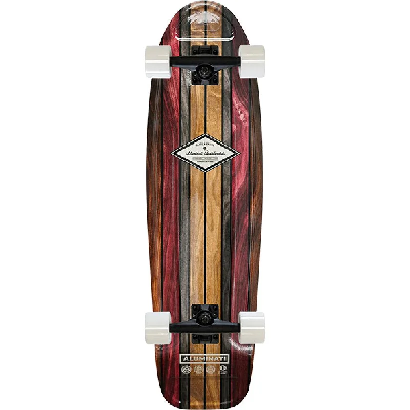 Aluminati The Wood Log 28" Cruiser Skateboard Complete