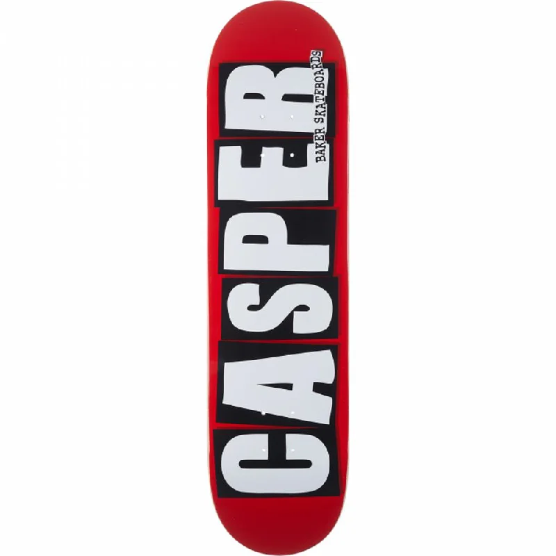 Baker Brooker Casper Logo Red/Black 8.0" Skateboard Deck