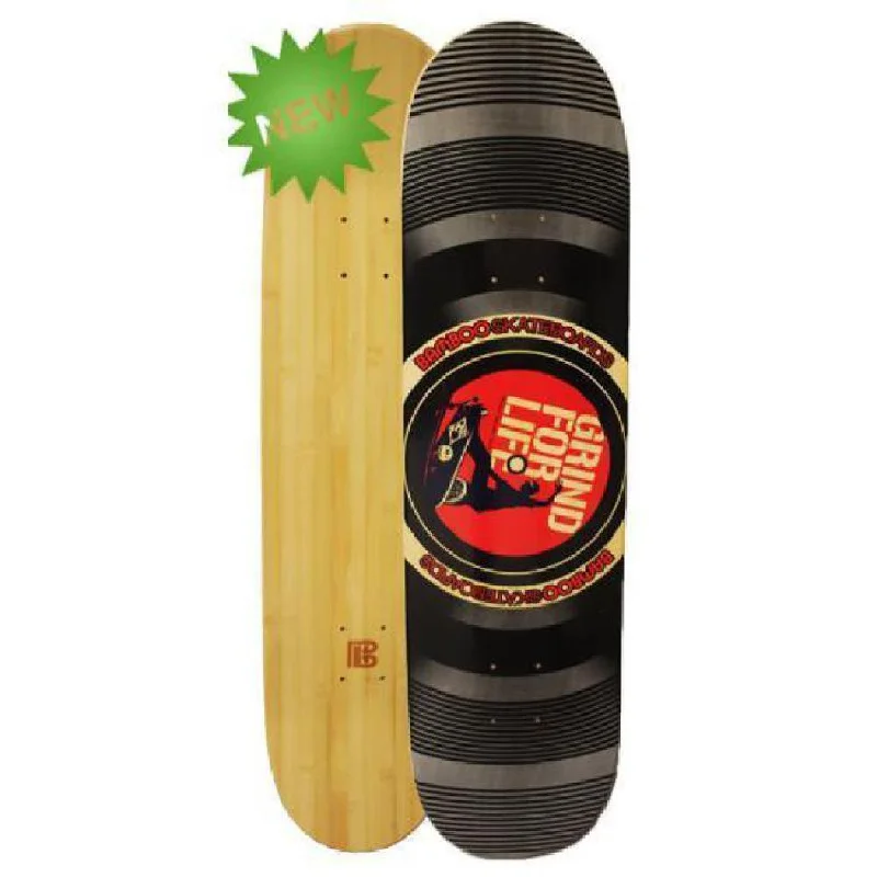 Bamboo Skateboard Grind For Life Vinyl From Bamboo Longboards Complete