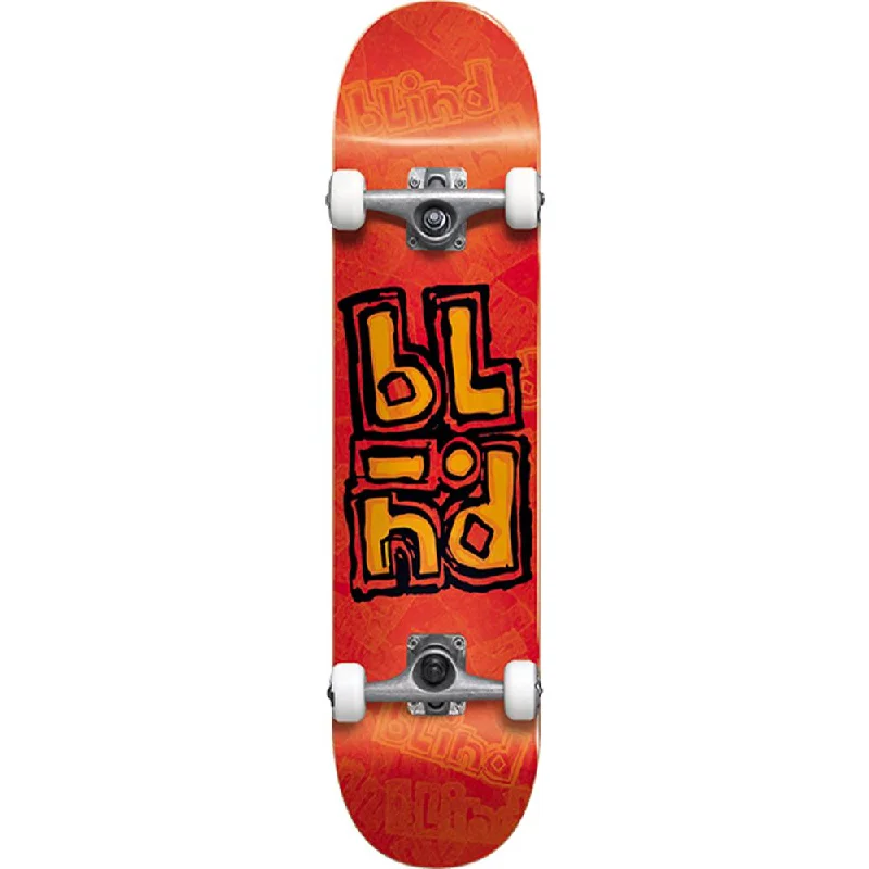 Blind Stacked Stamp First Push Orange 8.0" Skateboard