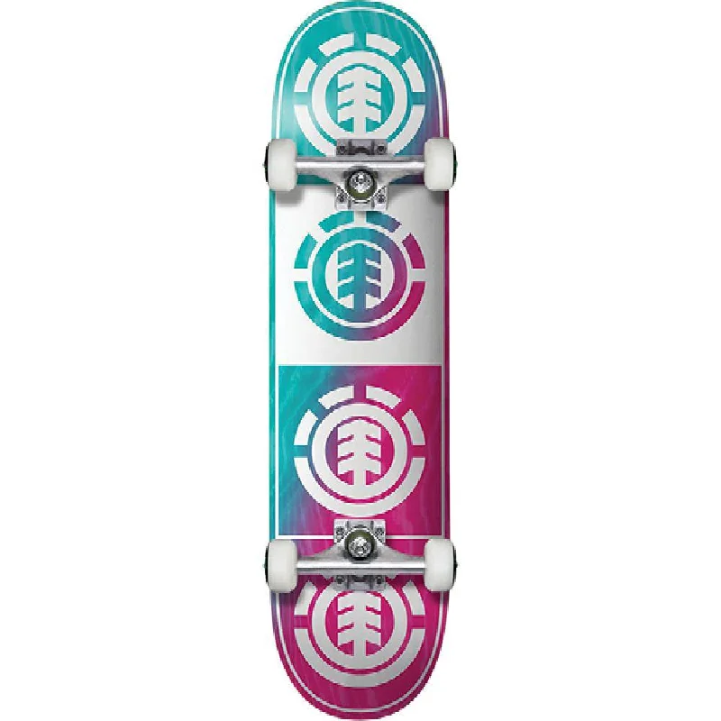 Element Quadrant 8.0" Teal Pink White Skateboard