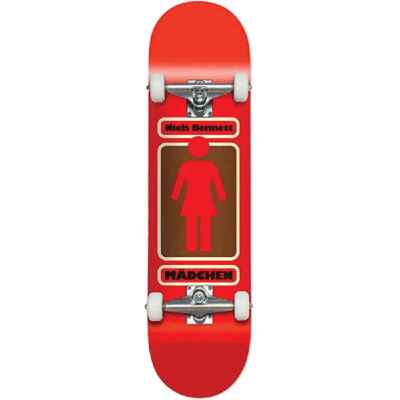 Girl Bennett 93 Til 7.87" Skateboard in Red