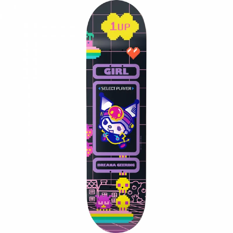 Girl Geering Sanrio Kawaii Arcade 7.25" Skateboard Deck