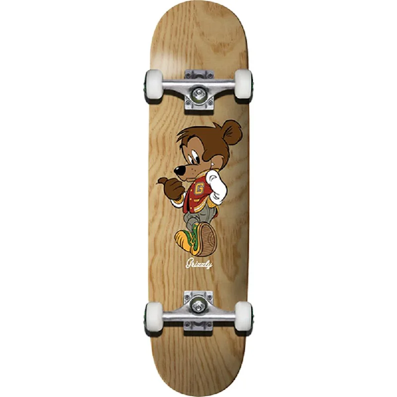 Grizzly Head Of The Class Brown 7.88" Complete Skateboard