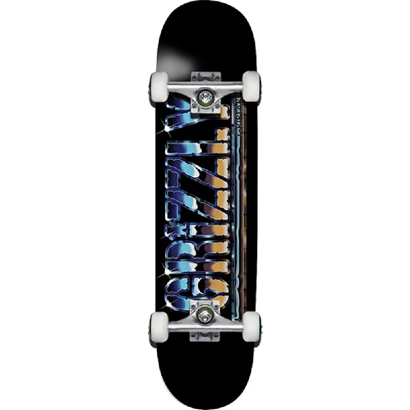 Grizzly Sittin On Chrome 7.75" Complete Skateboard