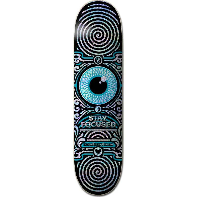 If Skate -Stay Focused - Blue - Holographic Skateboard Deck