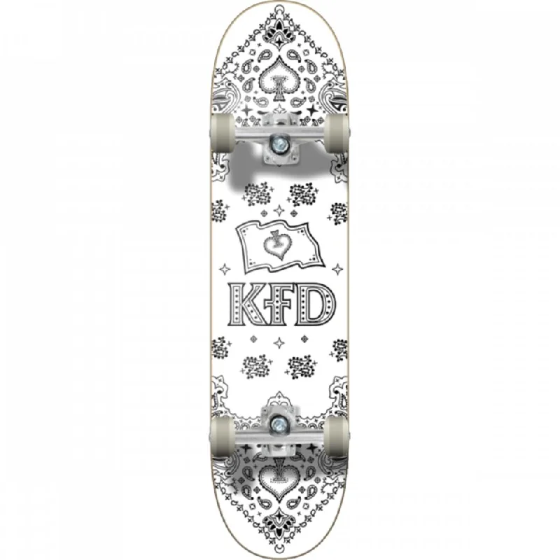 KFD Bandana 8.0" White Skateboard