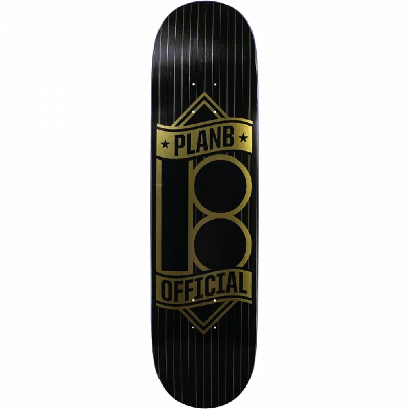 Plan B Banner Gold 8.0" Skateboard Deck