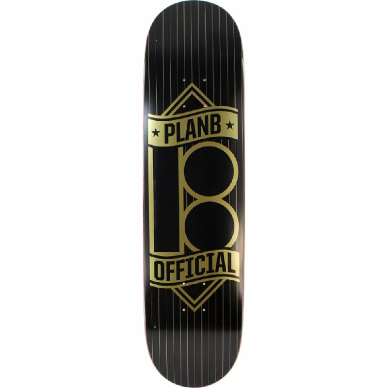 Plan B Banner Gold 8.25" Skateboard Deck