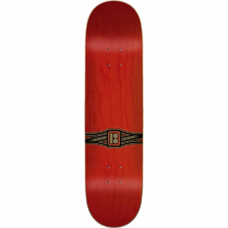 Plan B Basics Red 8.25" Skateboard Deck