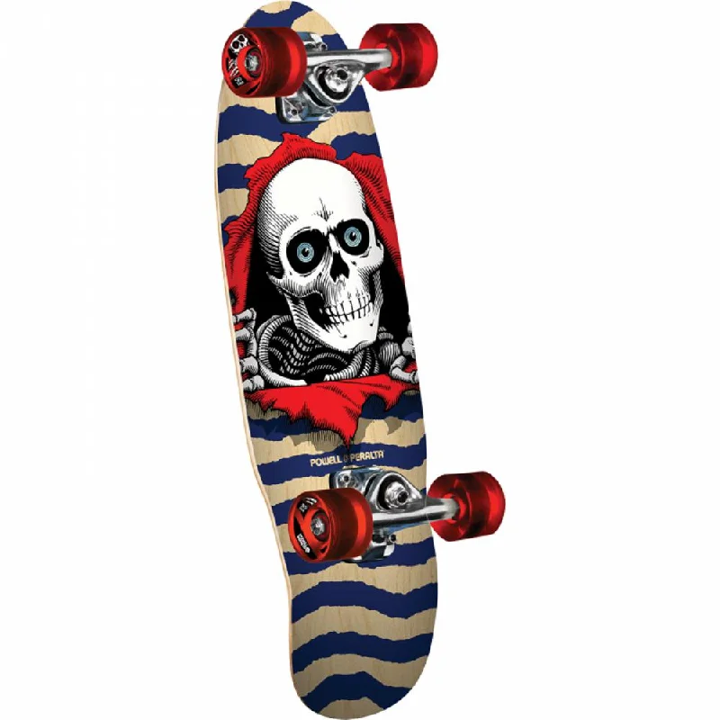 Powell Peralta Ripper Micro Mini 7.5" Natural/Blue Skateboard