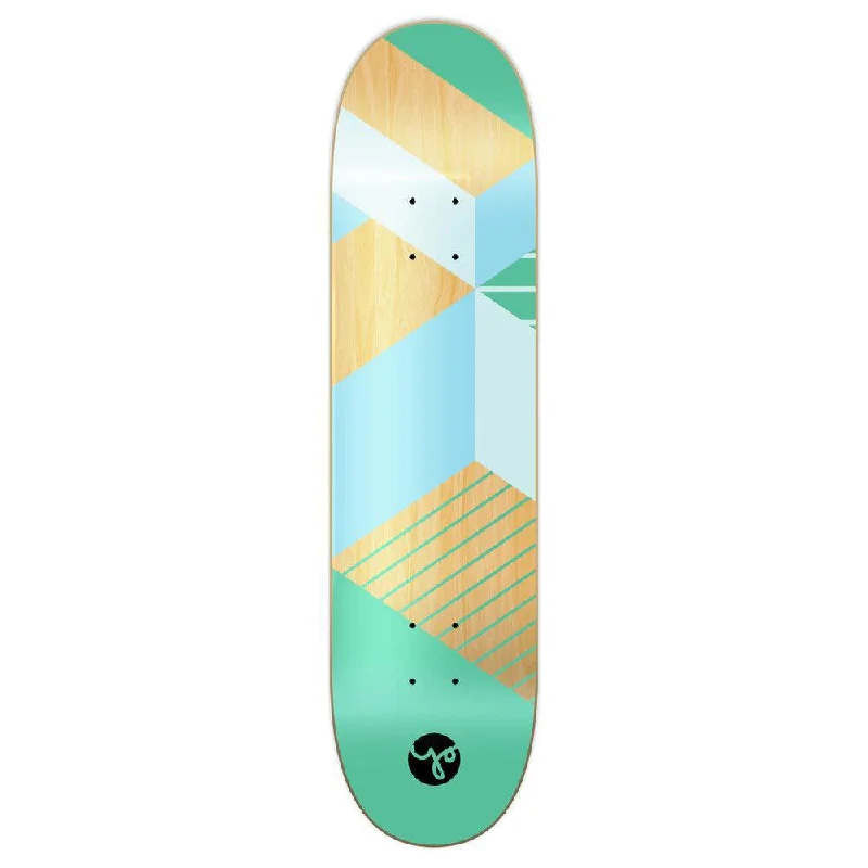 Yocaher 31" Graphic Skateboard Deck - Geometric Series - Green