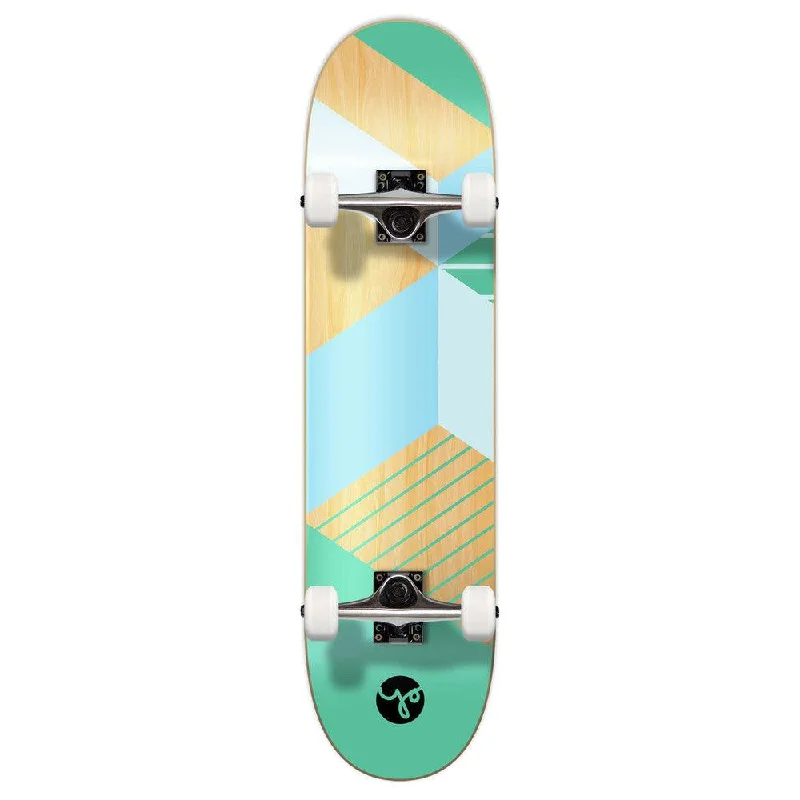 Yocaher Green Geometric Graphic 7.75" Skateboard