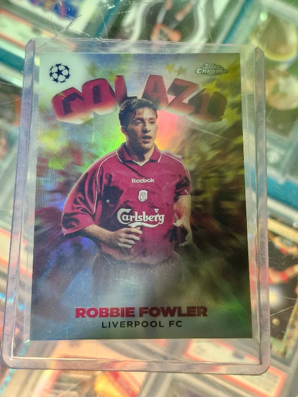 2022-23 Topps Chrome UEFA Robbie Fowler Golazo Insert Liverpool FC