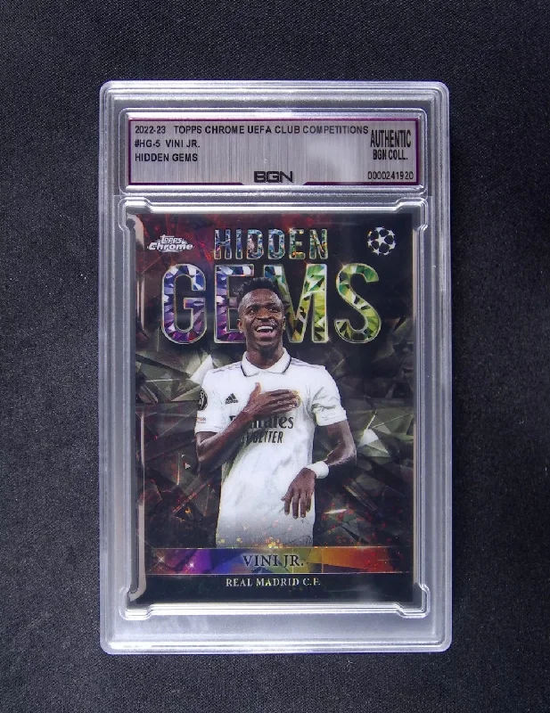 2022-23 Topps Chrome UEFA Vinicius #HG-5 Vini Jr. Hidden Gems Madrid SSP