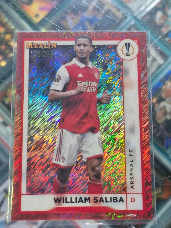 2022-23 Topps Merlin WILLIAM SALIBA Rose Gold Shimmer /299 ARSENAL #14