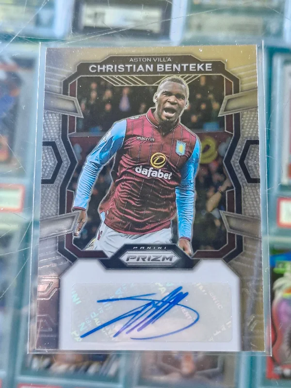 2023/24 Panini Prizm EPL CHRISTIAN BENTEKE SIGNATURES AUTO ASTON VILLA #S-CB