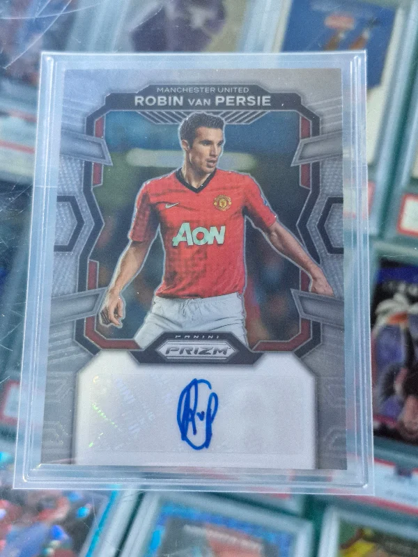 2023-24 Panini Prizm EPL ROBIN VAN PERSIE Signatures Auto~Manchester United