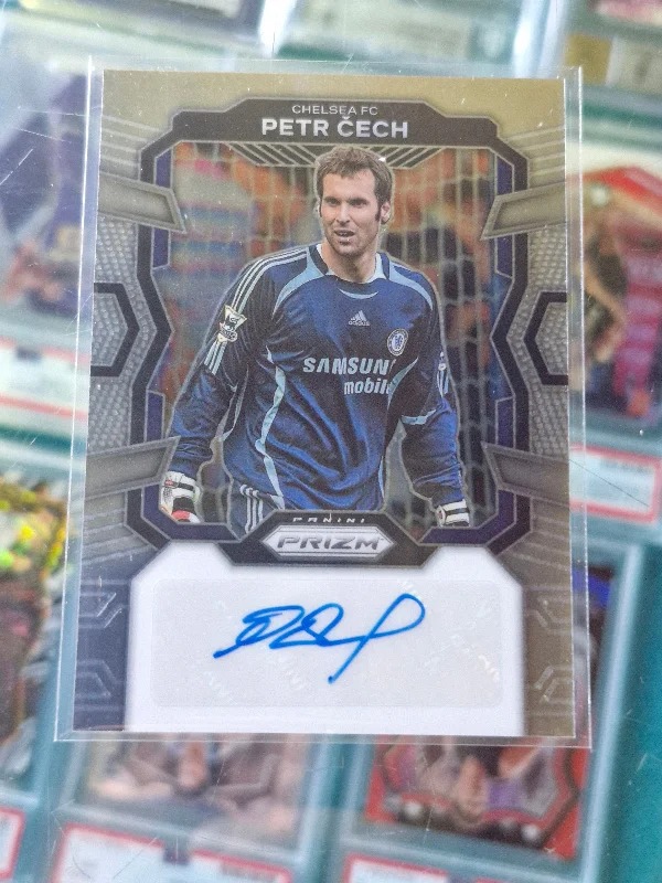 2023-24 Panini Prizm EPL Soccer Petr Cech Auto Chelsea