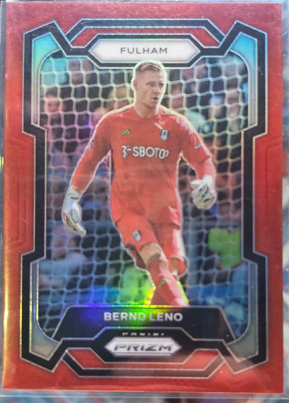 2023-24 Panini Prizm Premier League #157 Bernd Leno Red #/199 Fulham