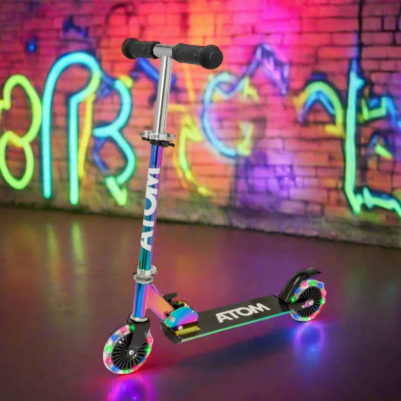 ATOM Light Up Inline Scooter - Neochrome