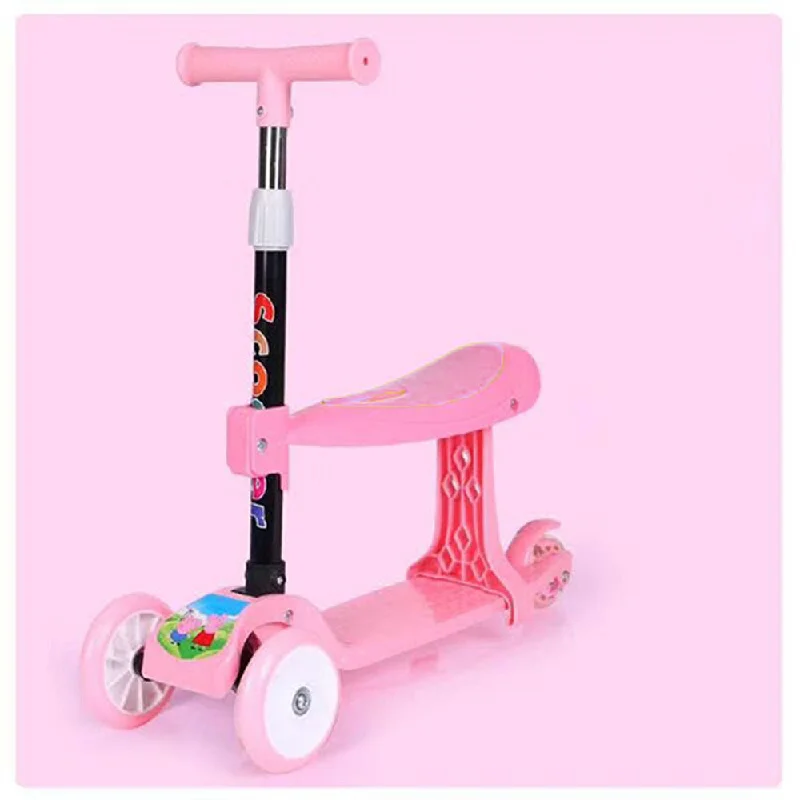 (NET) Babyland Foldable Light Up Scooter With Seat  / 23931 / 23FK073 / 734