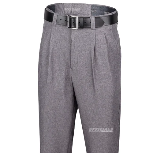 Smitty Heather Grey Pleated Expander Waistband Umpire Pants