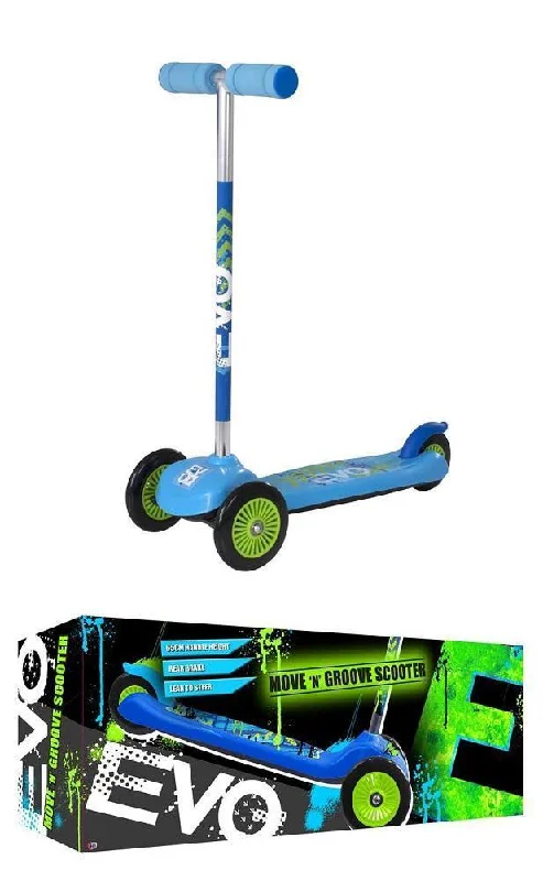 EVO Boys Move N' Groove 3-Wheel Scooter - Blue