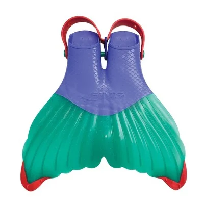 Finis Kids Mermaid Swim Fin Mermaid Tails Monofins, Purple/Green/Red