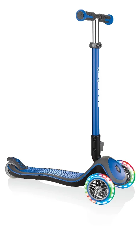 Globber Elite Deluxe With Lights Blue