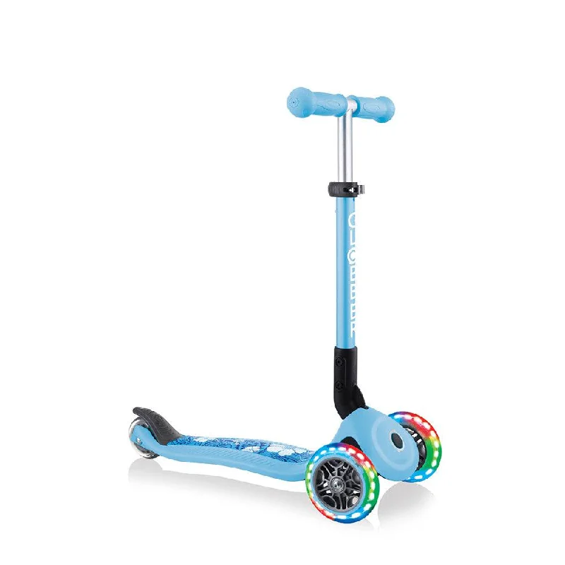 Globber Junior 3 Wheel Scooter Foldable Light Blue