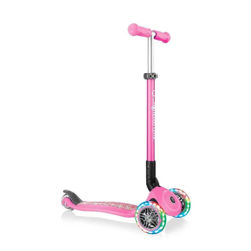 Globber Scooter Primo Foldable Fantasy Lights - Neon Pink / 434-110