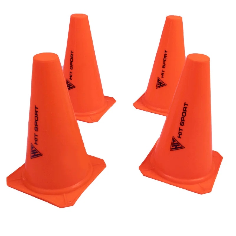 Hit Sport 4-Pack Training Traffic Cone (9in / 23cm)