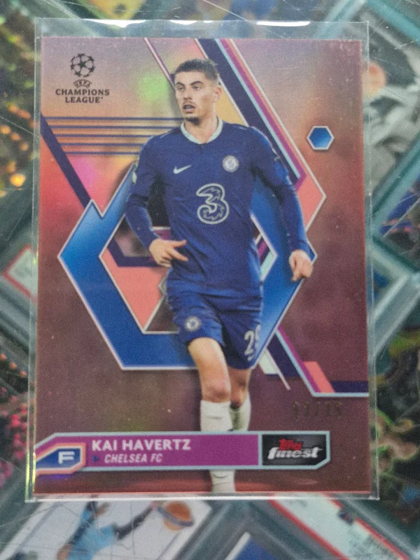 Kai Havertz 2022-23 Topps Finest UCC #57 Rose Gold Refractor /75