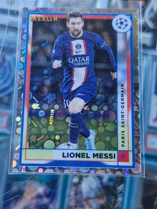 Lionel Messi  2022-23 Topps Merlin Chrome #104 Vintage Refractor SP