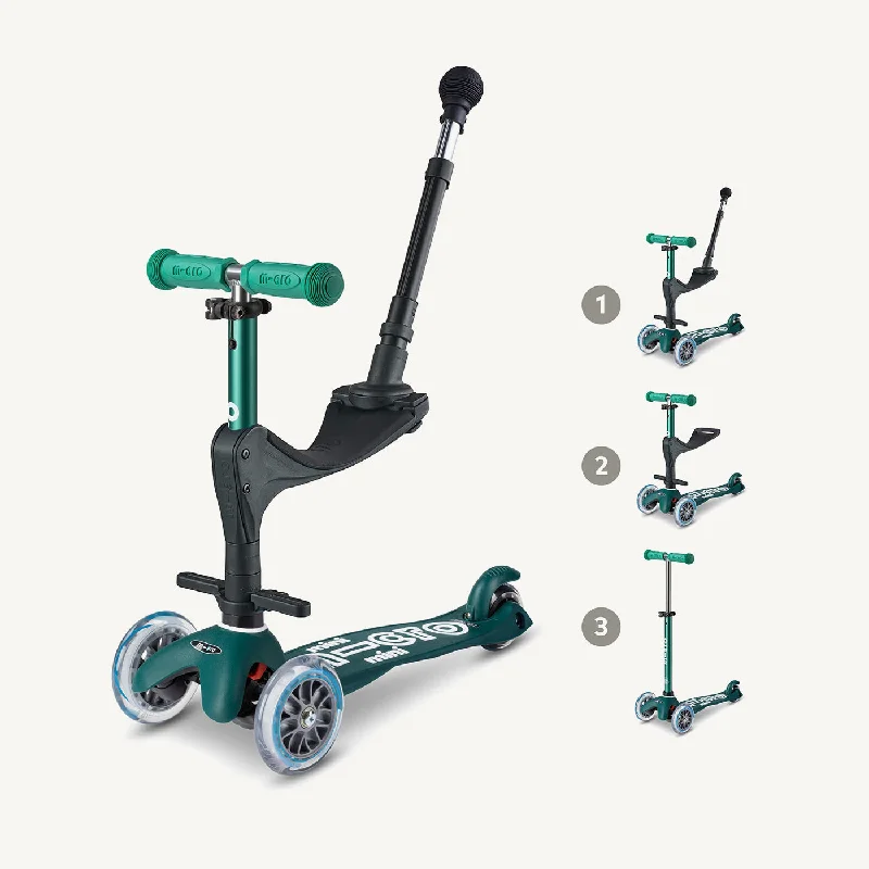 ♻️ Micro Scooters Eco Mini Micro 3in1 Deluxe Push Along Scooter - Green