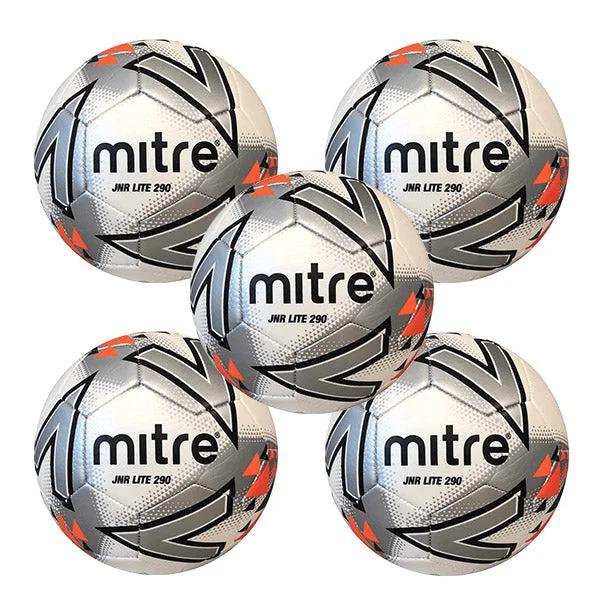 Mitre Match Football | Junior Lite 290g | 5 pack