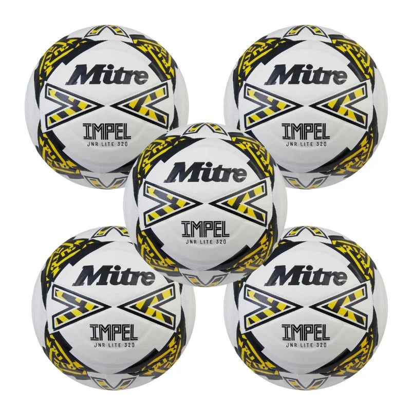 Mitre Junior Lite Match Football (320g) | 5 pack