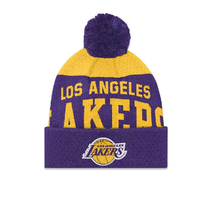 NBA - Kids' (Youth) Los Angeles Lakers Collegiate Arch Knit Beanie (HK2BOBC8P LAK)