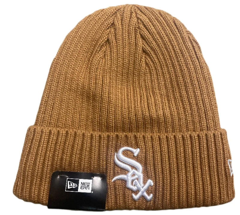 New Era Chicago White Sox Color Pack Cuffed Knit- Khaki