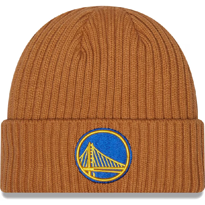 New Era Golden State Warriors Color Pack Cuffed Knit- Khaki