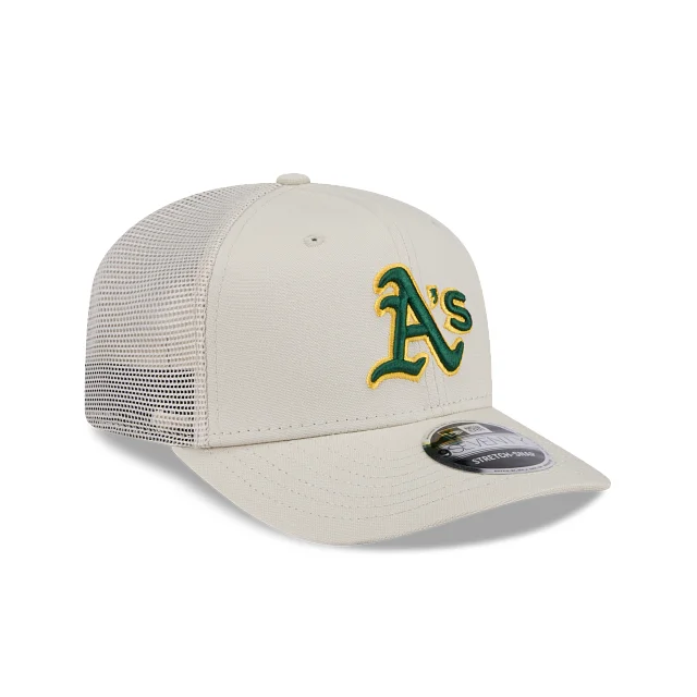 New Era Oakland Athletics Canvas 9SEVENTY Trucker Adjustable Cap