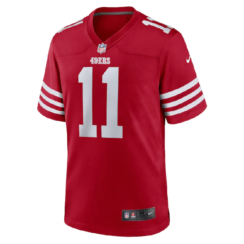 Nike Men's San Francisco 49ers Aiyuk #11 Limited Jersey–Gym Red