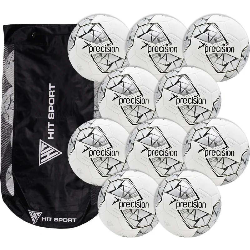 Precision Fusion FIFA Basic Training Football | 10 Pack + Bag