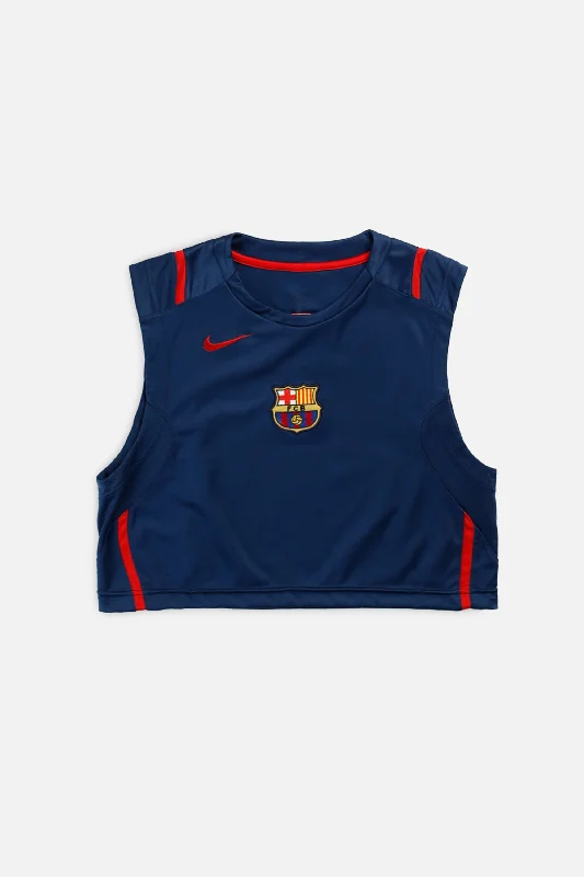 Rework Crop Barcelona Soccer Tank - XS