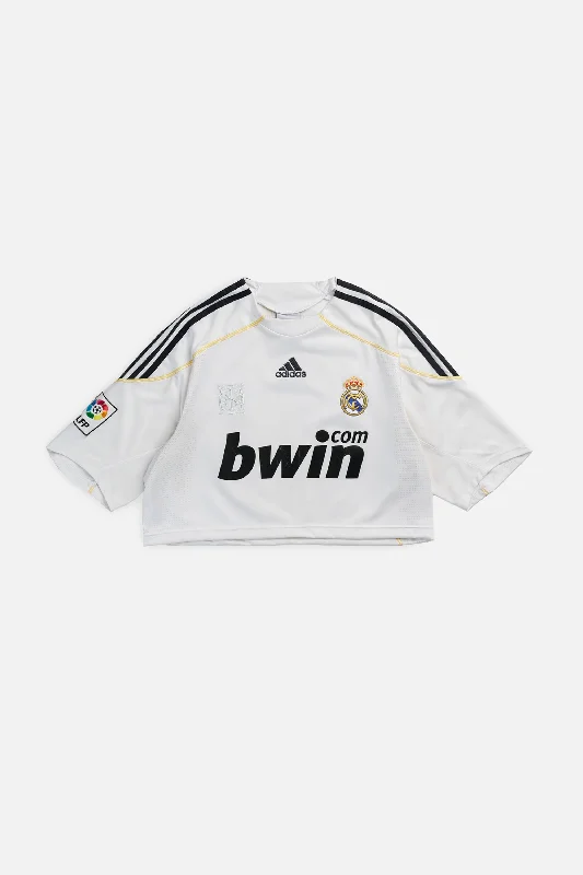 Rework Crop Madrid Soccer Jersey - L