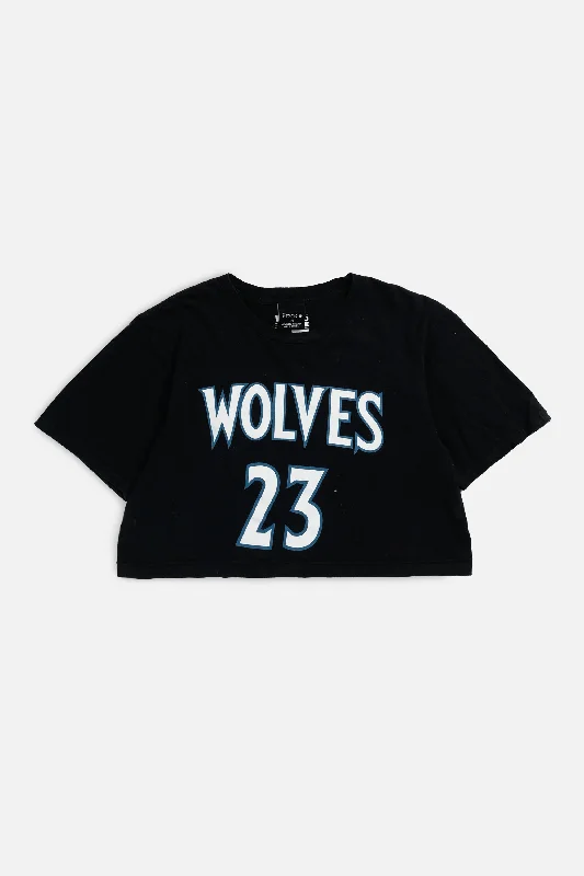 Rework Minnesota Timberwolves NBA Crop Tee - M