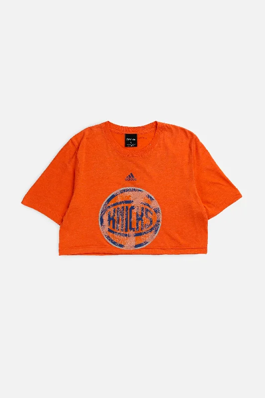 Rework NY Knicks NBA Crop Tee - S